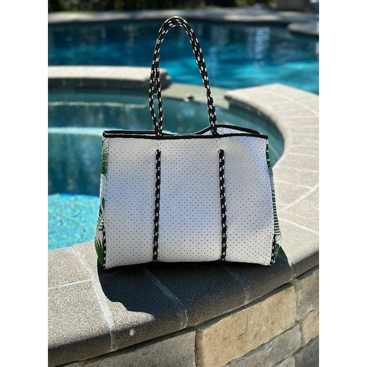 Ready to Ship | The Penny Palm Neoprene Tote