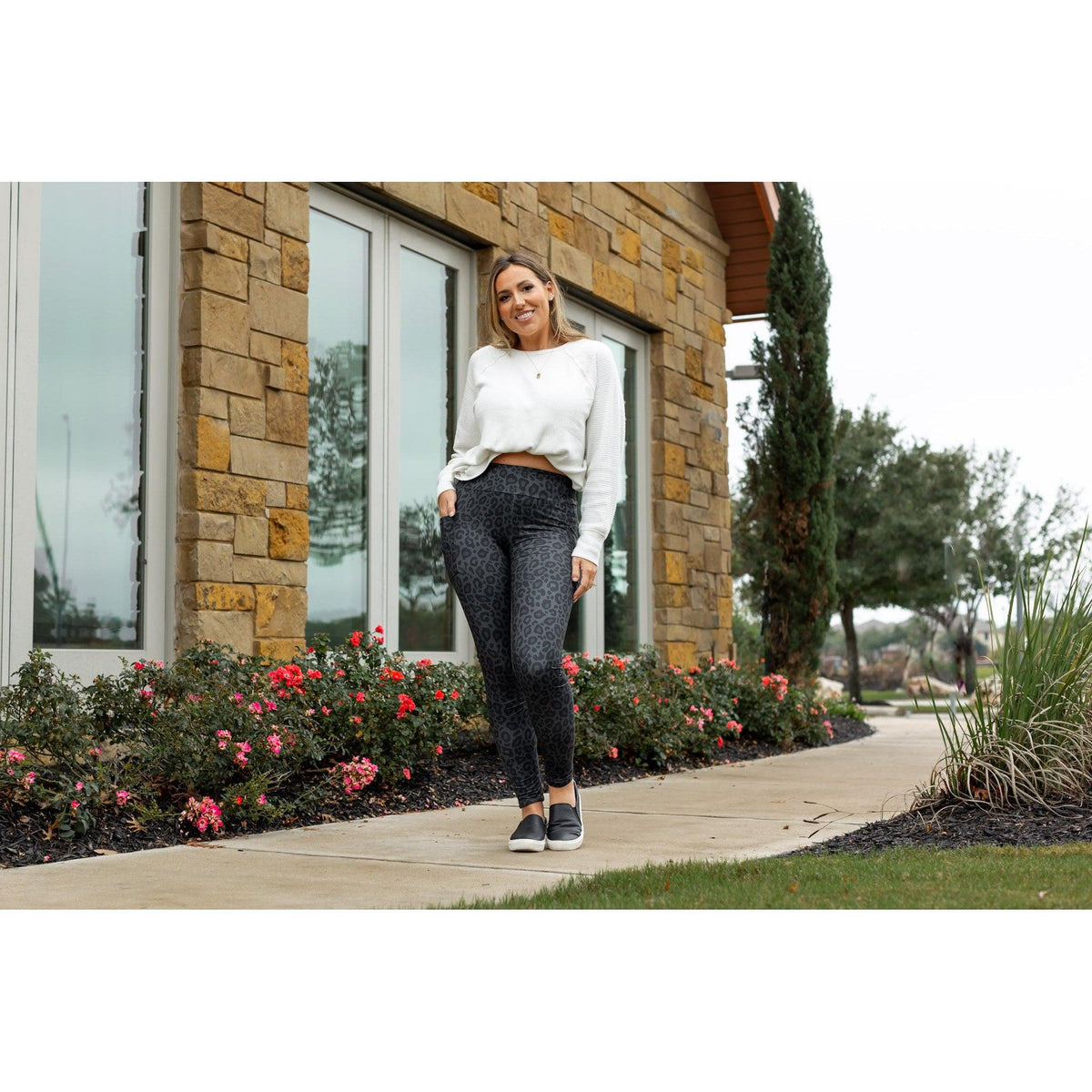 Ready to Ship | Black LEOPARD Leggings - Luxe Leggings by Julia Rose®