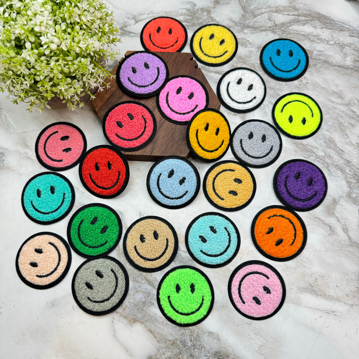 Chenille Patches - Smile