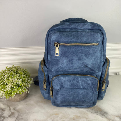 Sydney Denim 2-in-1 Sling + Backpack - Blue