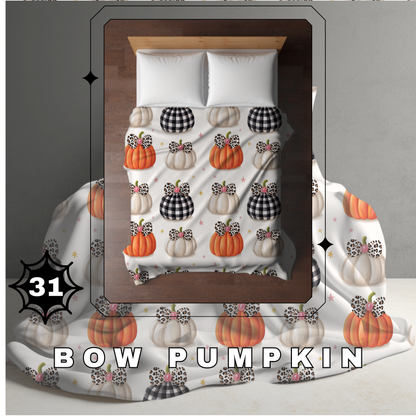 Blanket Halloween #31 - Bow Pumpkin