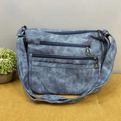 Laura Purse - Denim Suede