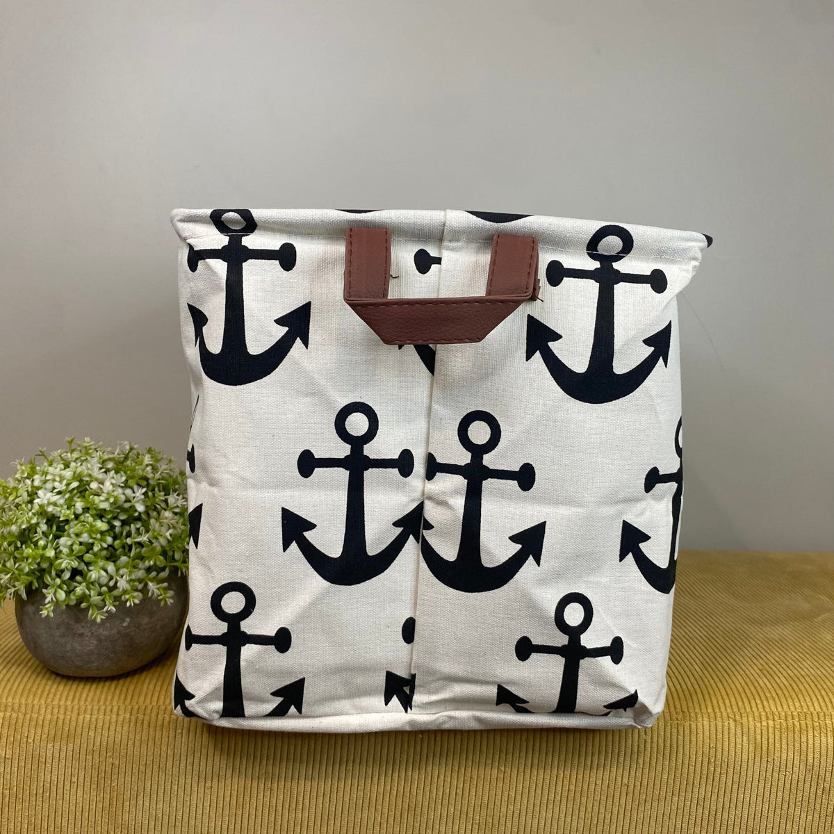 Pop Up Canvas Basket - Anchor