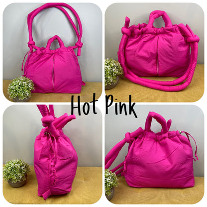 Stevie - Nylon Puff Tote & Backpack