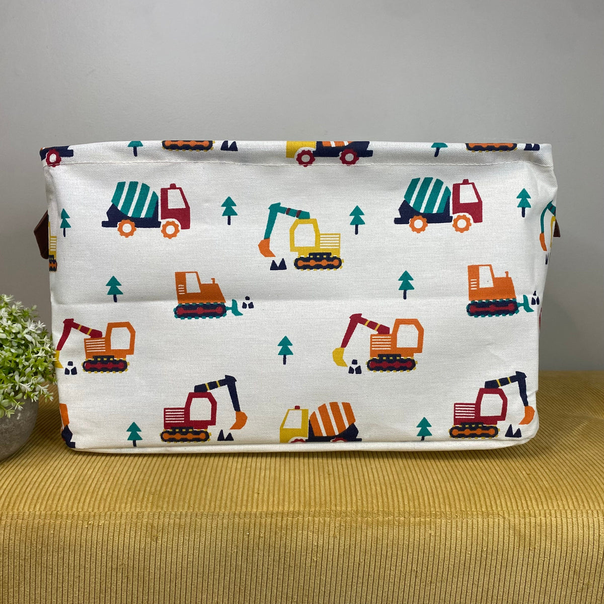 Pop Up Canvas Basket - Trucks