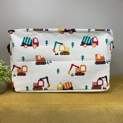 Pop Up Canvas Basket - Trucks