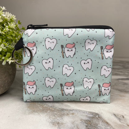 Mini Pouch - Tooth Toothbrush & Toothpaste on Mint