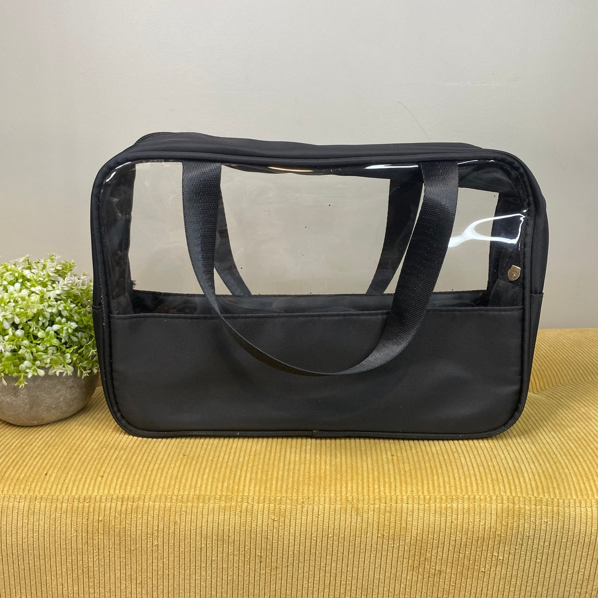 Clear Travel Case - Travel on Black - LAST ONE LEFT