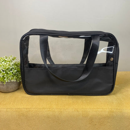Clear Travel Case - Travel on Black - LAST ONE LEFT