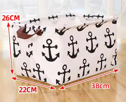 Pop Up Canvas Basket - Anchor