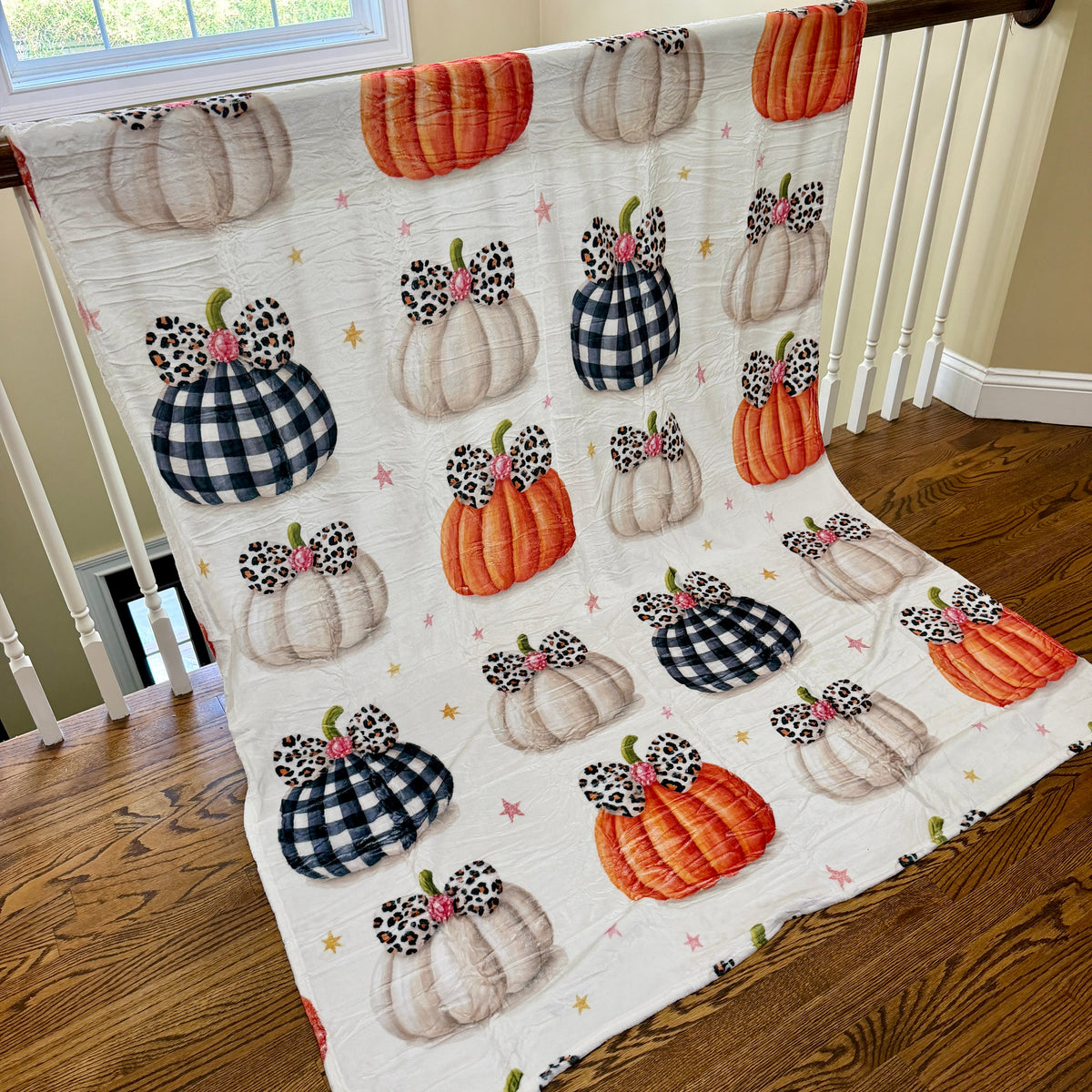Blanket Halloween #31 - Bow Pumpkin