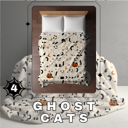 Blanket Halloween #4 - Ghost Cats