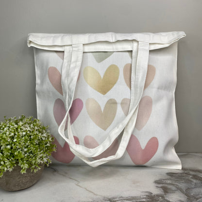 Tote Bag - Watercolor Hearts