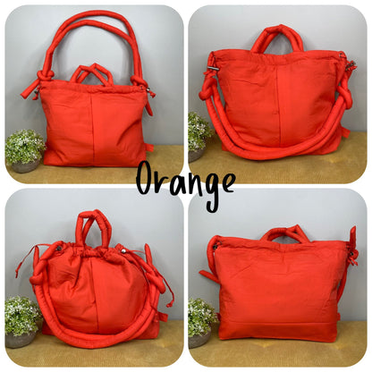 Stevie - Nylon Puff Tote & Backpack