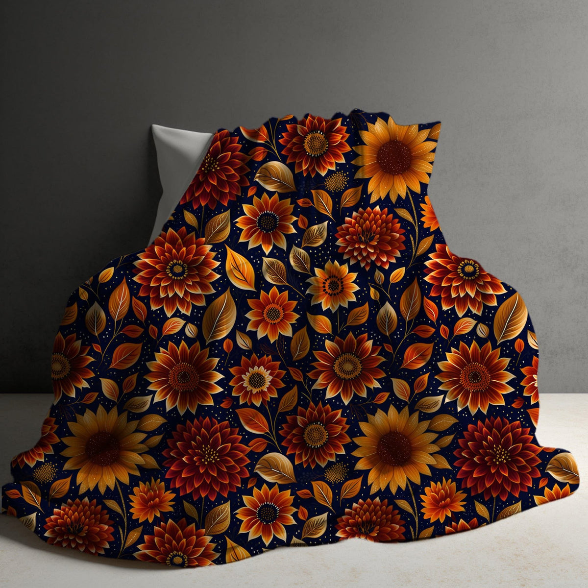 Blanket Halloween #26 - Moody Crimson Floral