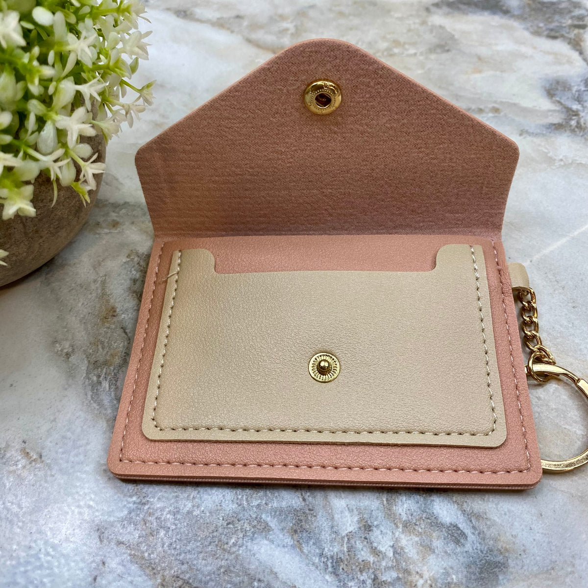 Keychain - Card Holder Wallet - Blush