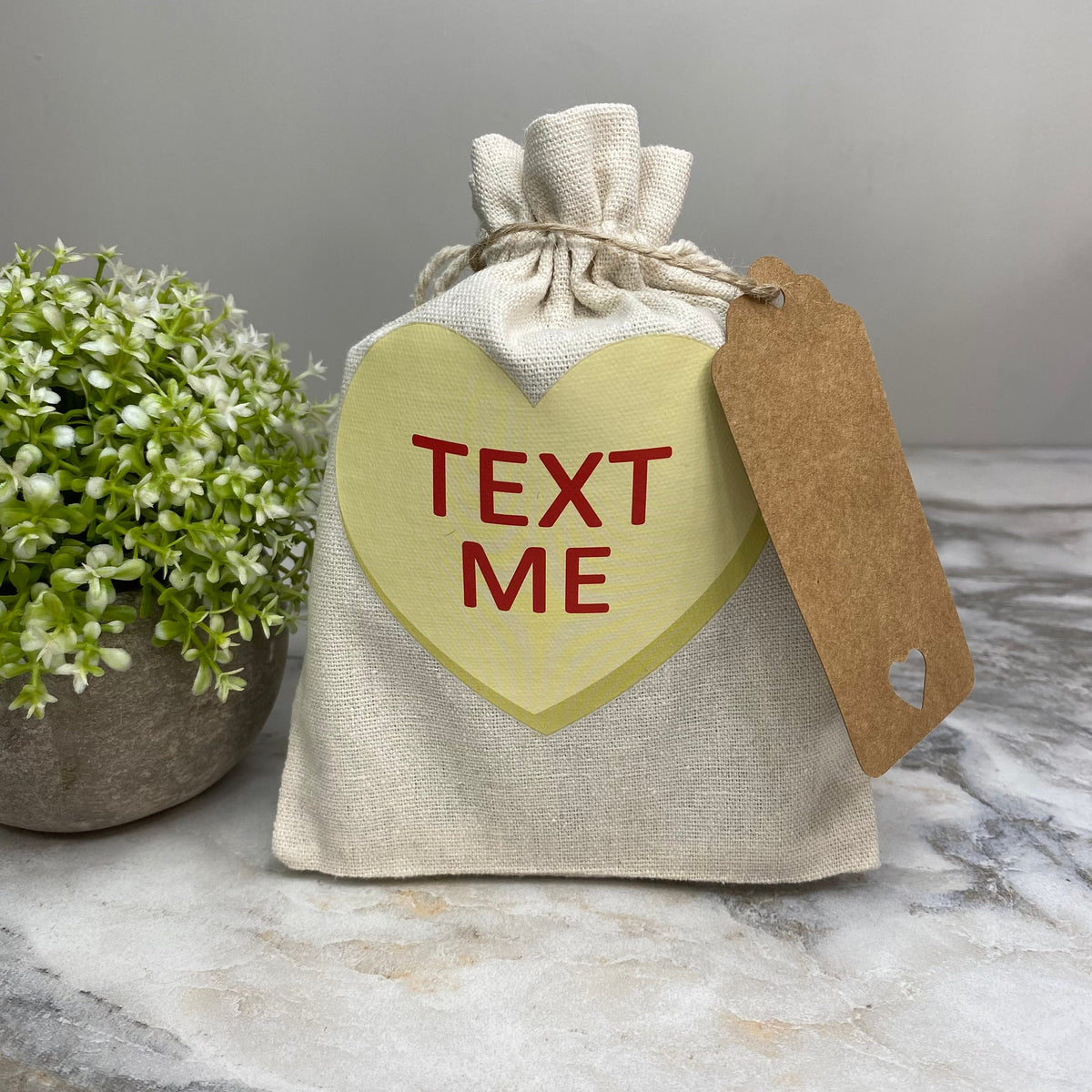 Mini Drawstring - Conversation Hearts