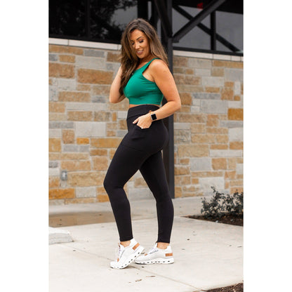 PreOrder |  BLACK FULL-LENGTH Leggings with POCKET  - Luxe Leggings by Julia Rose®