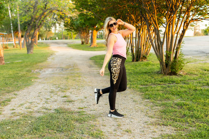 PreOrder | The Gianna Leopard Panel Scultpting Leggings