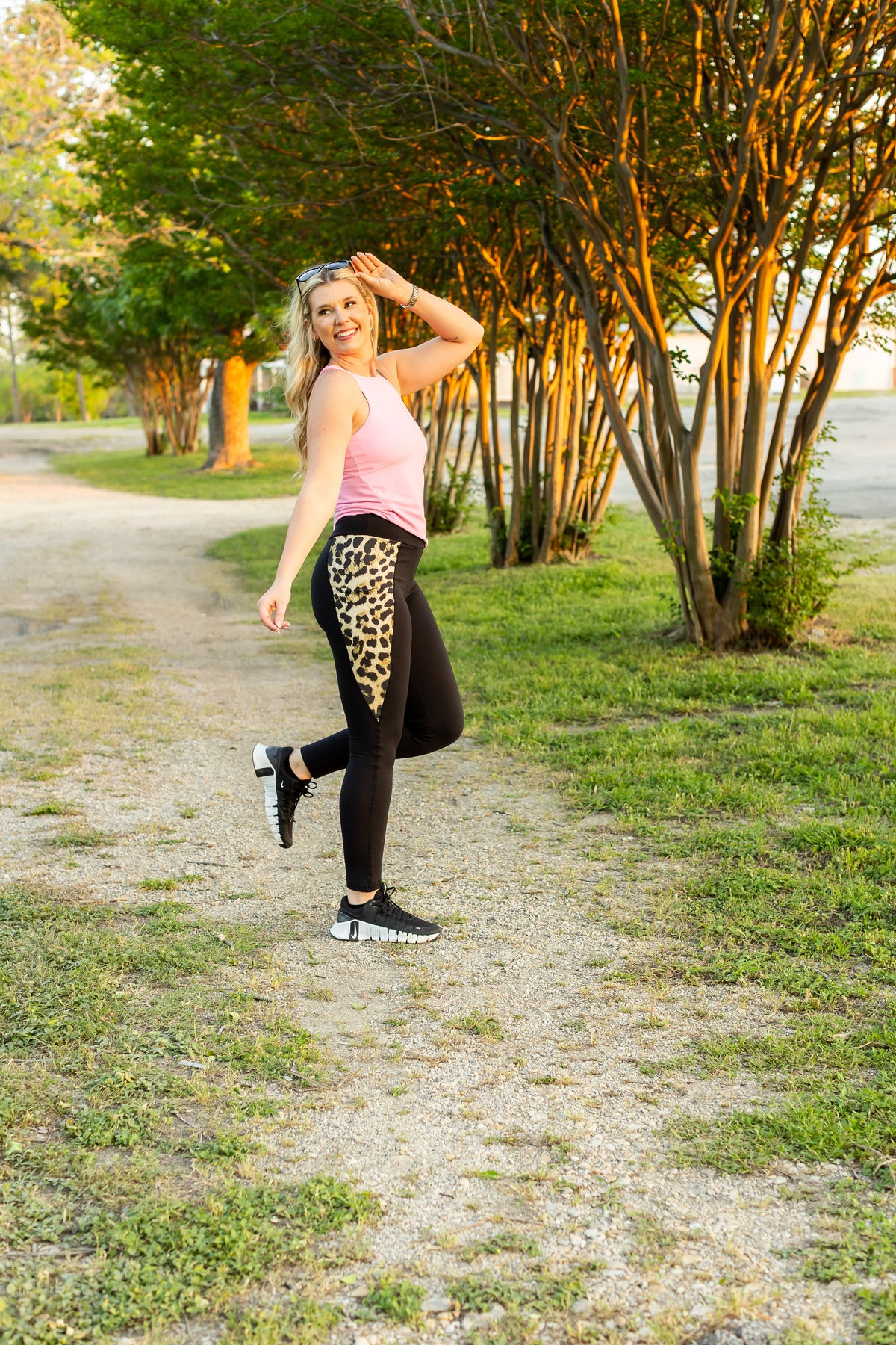 PreOrder | The Gianna Leopard Panel Scultpting Leggings
