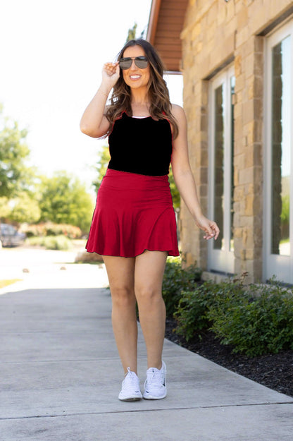 Ready to Ship | The RaeLynn RED Skort