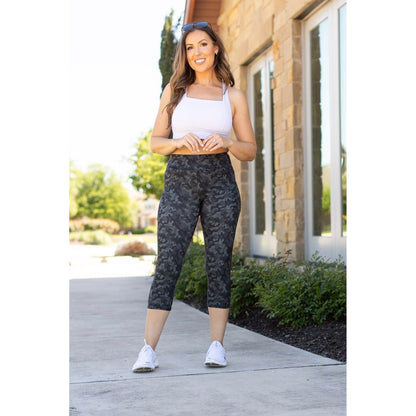 Ready to Ship | Army Camo CAPRI Leggings -  - Luxe Leggings by Julia Rose®