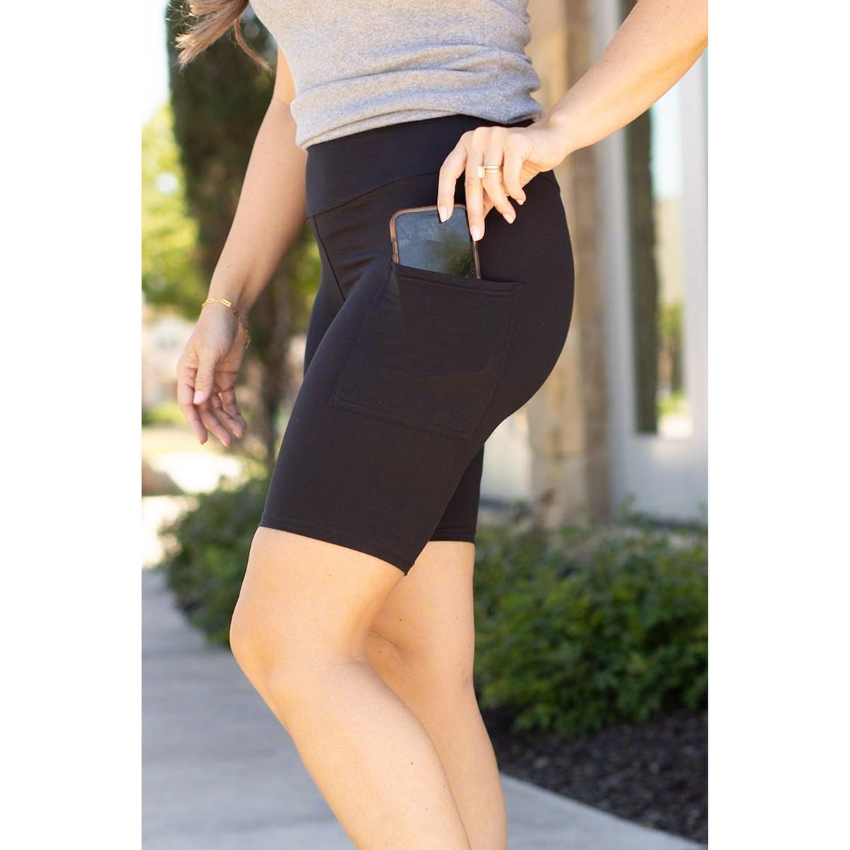 PreOrder | The Bree - Black  BIKER SHORTS R3  - Luxe Leggings by Julia Rose®