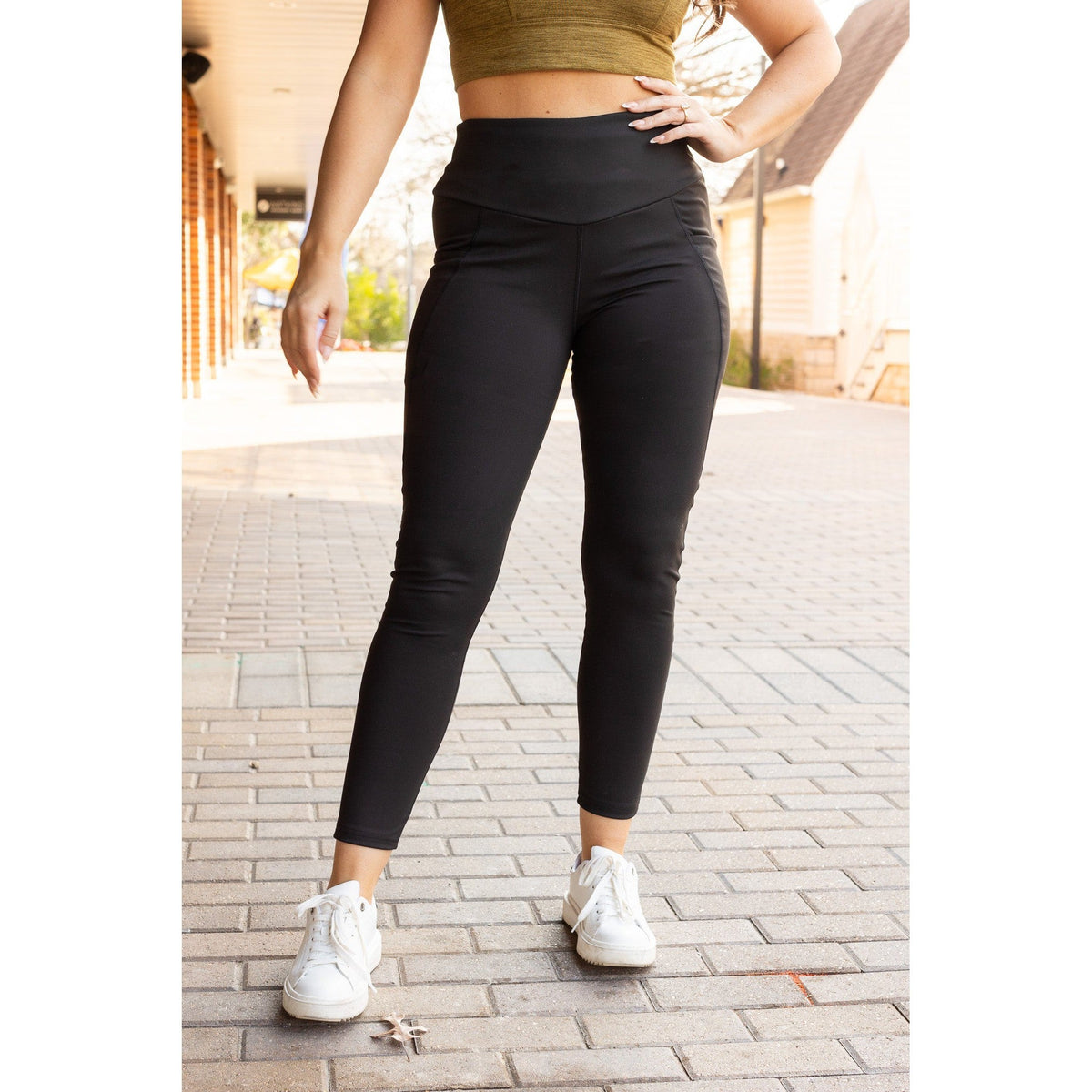 Ready to Ship  | The Adriana - Tummy Control Full Length Leggings with Pockets - Round 2- Luxe Leggings by Julia Rose®