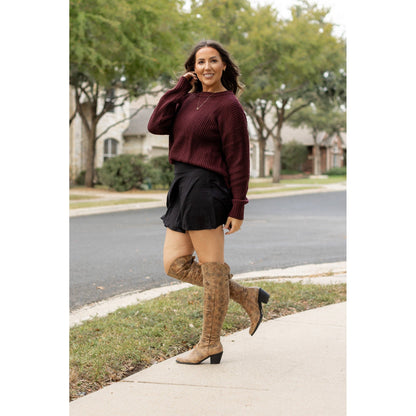 PreOrder | The Brielle Black Skort - Round 9
