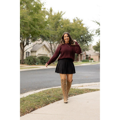 PreOrder | The Brielle Black Skort - Round 9