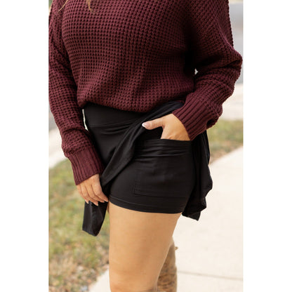PreOrder | The Brielle Black Skort - Round 9