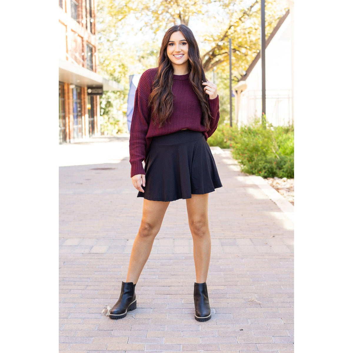 PreOrder | The Brielle Black Skort - Round 9