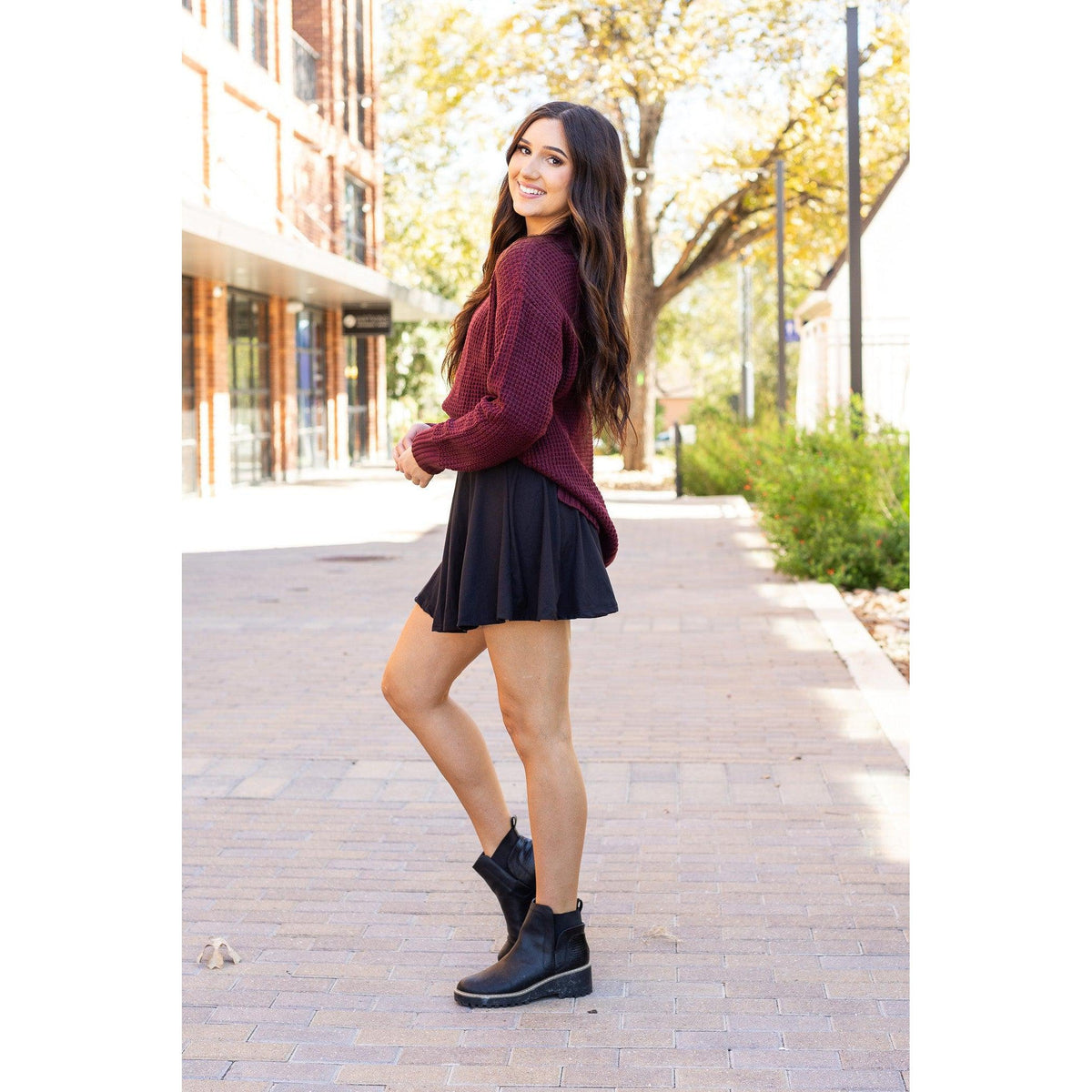 PreOrder | The Brielle Black Skort - Round 9