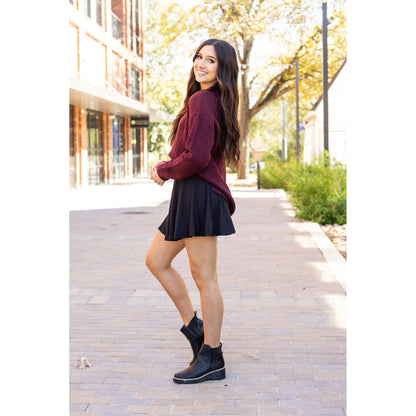 PreOrder | The Brielle Black Skort - Round 9