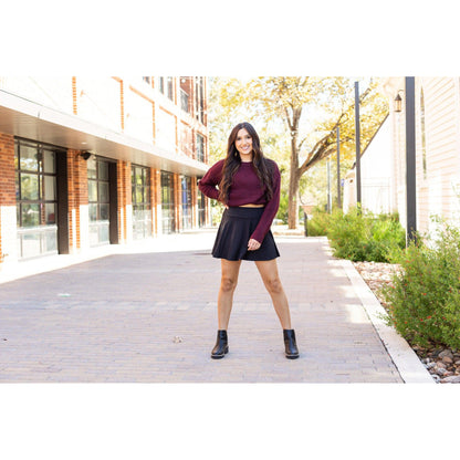 PreOrder | The Brielle Black Skort - Round 9