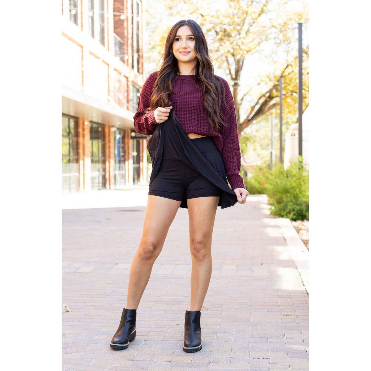 PreOrder | The Brielle Black Skort - Round 9