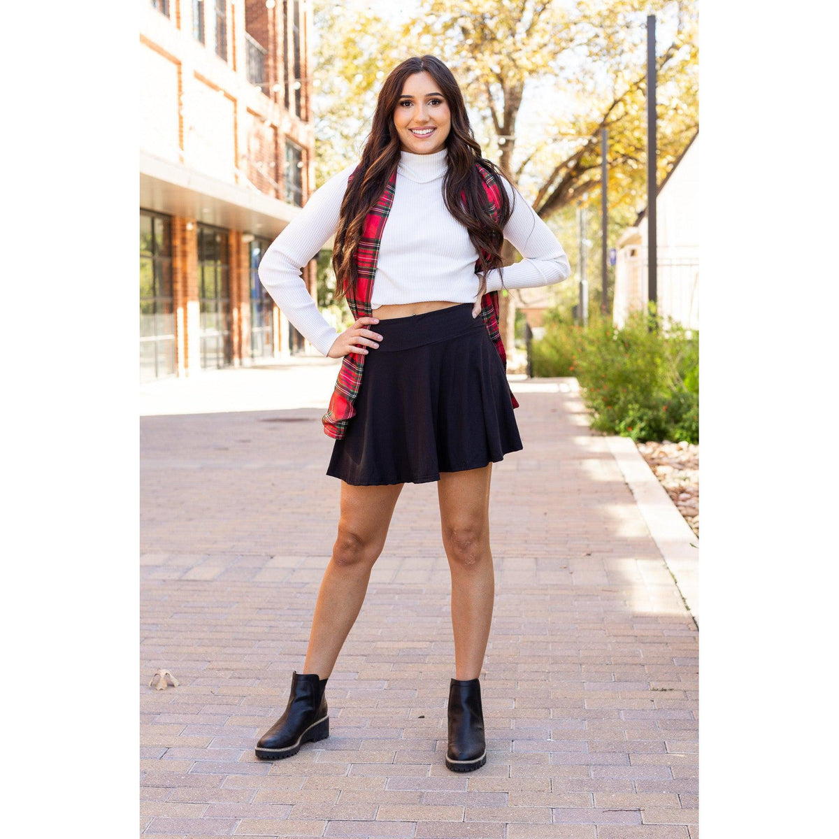 PreOrder | The Brielle Black Skort - Round 9