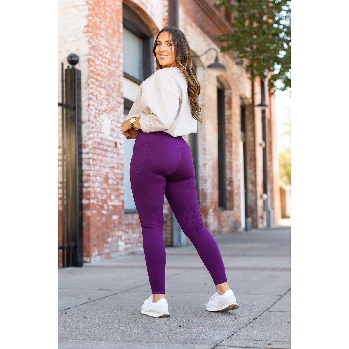 Ready to Ship | The Kinsley Purple Full Length Leggings Round 3 - Luxe Leggings by Julia Rose®
