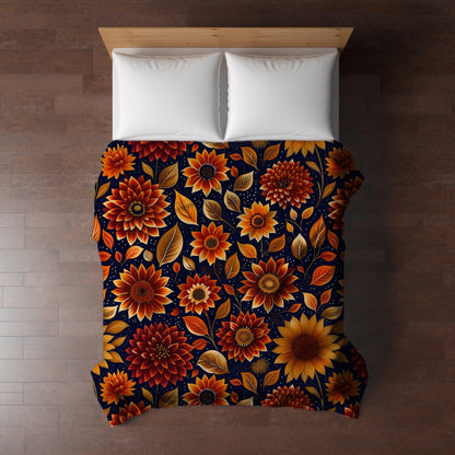 Blanket Halloween #26 - Moody Crimson Floral