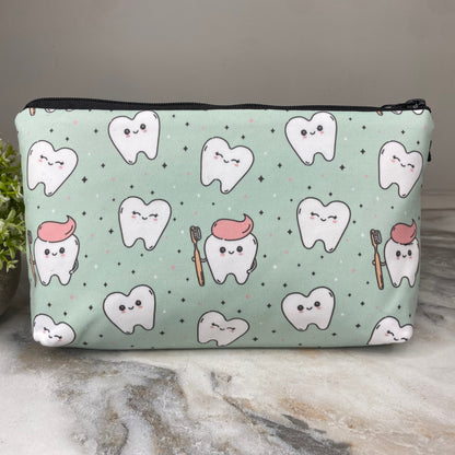 Pouch - Tooth Toothbrush & Toothpaste on Mint