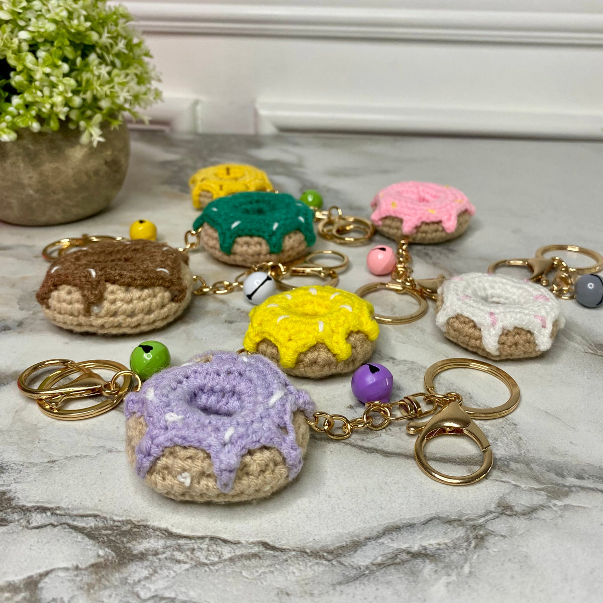 Keychain - Crochet Donuts
