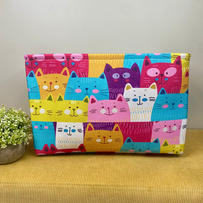 Pop Up Canvas Basket - Cats