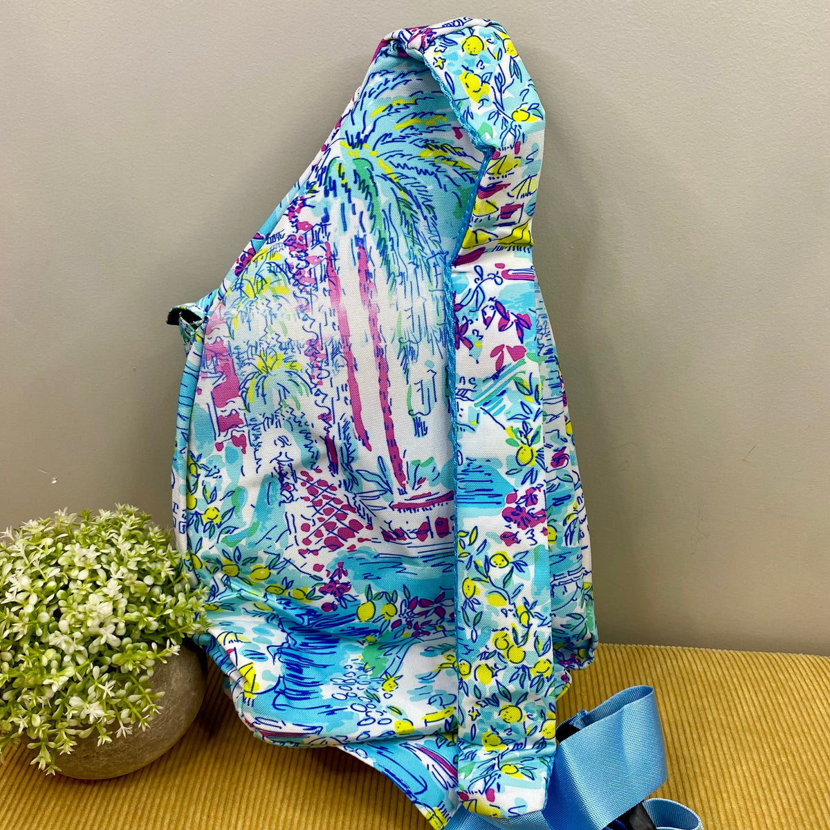 Sling Bag - Lemon Magenta Blue