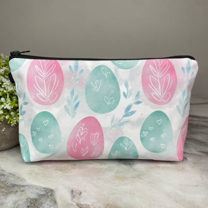 Pouch - Easter - Eggs Pink Mint