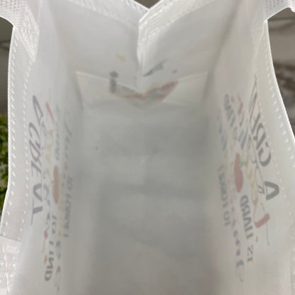 Reusable Tote Bag - Teacher - A Great Teacher on White