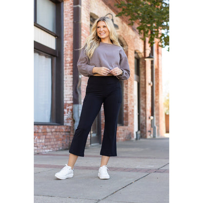 Ready to Ship | The Delilah - Kick Flare Leggings with Pockets - Round 2