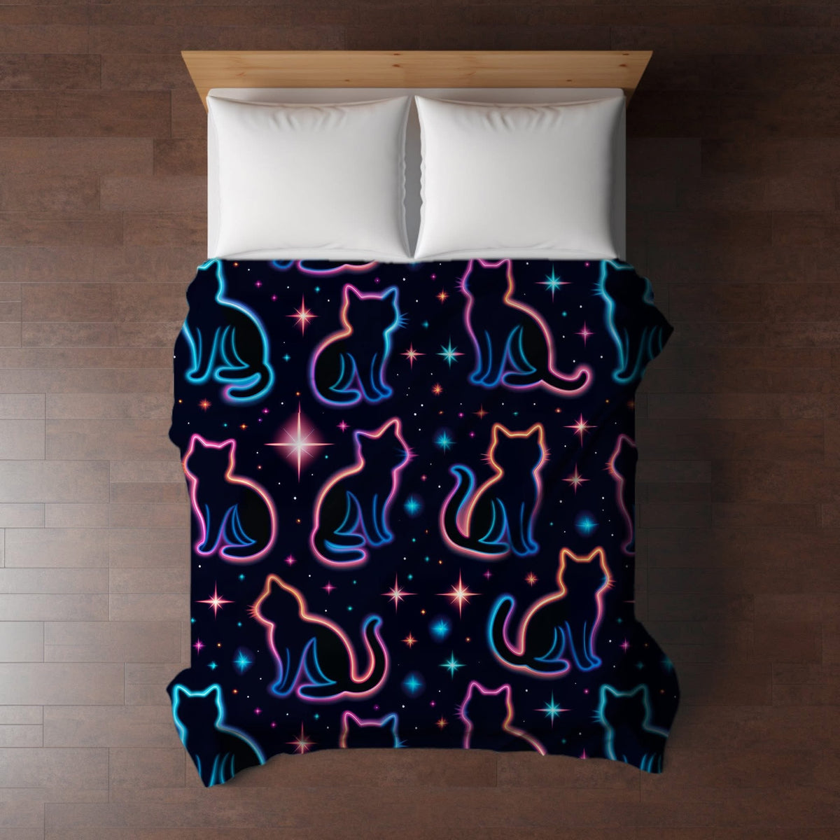Blanket Halloween #28 - Neon Cats
