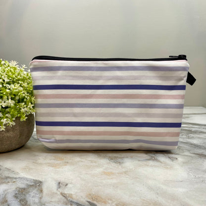 Pouch - Stripes, Lavender