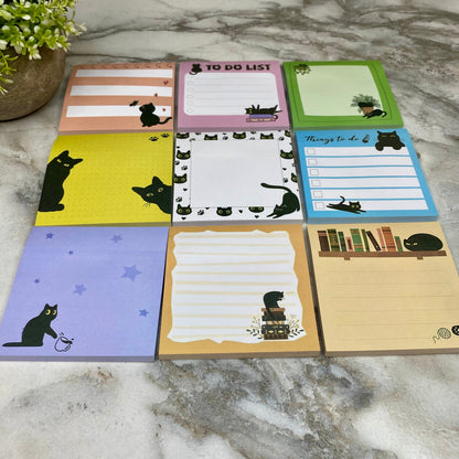 Sticky Notes - Black Cats