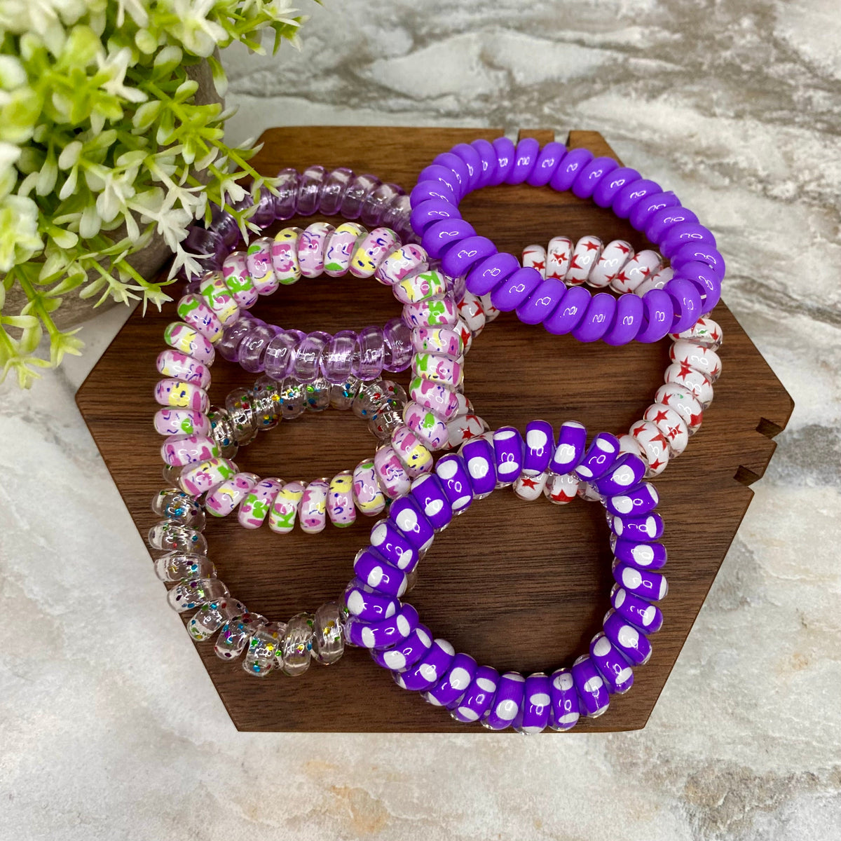 Spiral Coil Hair Tie - Colors